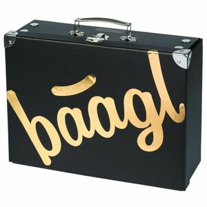 BAAGL GOLD Servietă pliabilă de școală, negru, mărime imagine