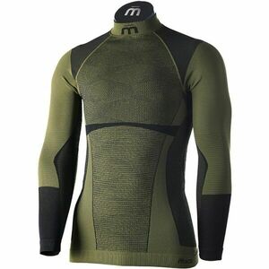 Mico MAGLIA LUPETTO M/L WARM CONTROL Lenjerie termică bărbați, verde închis, mărime imagine