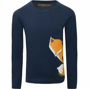 ALPINE PRO JURGO Tricou cu mânecă lungă copii, albastru închis, mărime 116-122 imagine