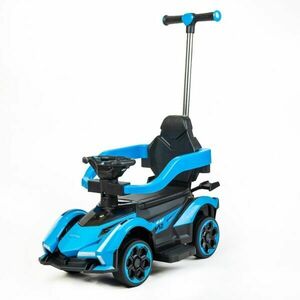 BABY MIX SPEED Bicicletă fără pedale pentru copii cu tijă de ghidare, albastru, mărime imagine