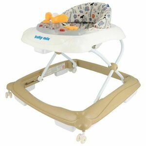 BABY MIX MERS Premergător pentru copii cu volan, maro, mărime imagine