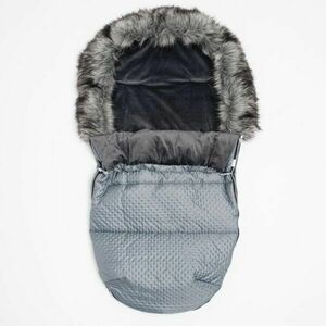 NEW BABY LUX FLEECE Sac de dormit de iarnă, gri închis, mărime imagine