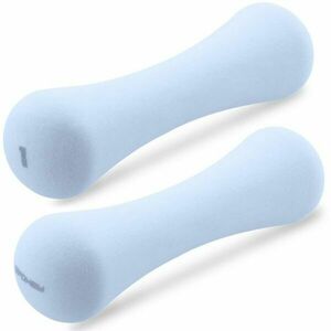 Spokey BONE 1 KG Set gantere neopren, albastru deschis, mărime imagine