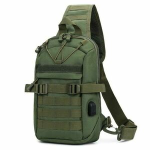 Rucsac cu o singură curea DRAGOWA TACTICAL Oscar, verde imagine