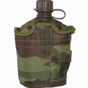 Mil-Tec US Ploscă US woodland 1l cu vas de ALU imagine