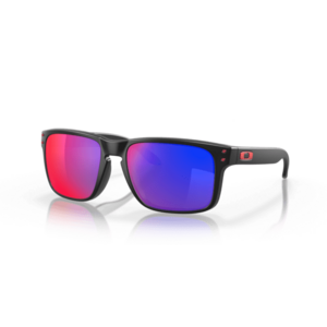 Oakley Ochelari de soare HOLBROOK cu cadru Matte Black és diákkal Positive Red Iridium 57 imagine