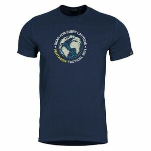 Pentagon Tricou bărbătesc cu mânecă scurtă Globe, albastru închis imagine