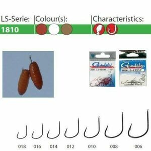 Carlige LS-1810G 25buc/ plic Gamakatsu (Marime Carlige: Nr. 8) imagine