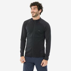 Polar cu fermoar Drumeție la munte MH500 Light Negru Damă imagine