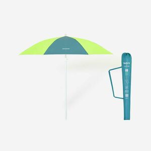 Umbrelă de plajă 2 locuri UPF 50+ Paruv windstop Albastru-Galben imagine