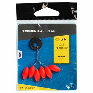 Perlă ovală flotantă pescuit surfcasting 15mm roșu imagine