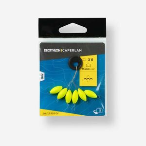 Perlă flotantă ovală pescuit la surfcasting 15mm galben imagine