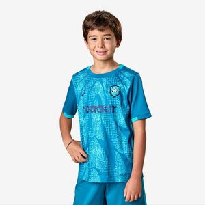 Tricou fotbal Viralto Kids Roarrr snake Dungi Verde / Turcoaz Copii imagine