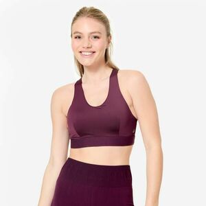 Bustieră spate decupat Fitness Susținere medie Mov Damă imagine