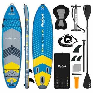 Set placa gonflabila SUP REBEL ACTIVE PADDLE RBA-4507-BL, 335 x 84 x 15 cm (Albastru) imagine
