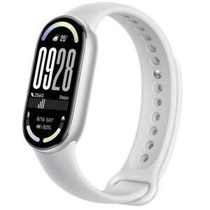 Bratara fitness Xiaomi Band 10, Android /iOS, curea TPU, ecran AMOLED 1.72inch, Bluetooth 5.4, Waterproof (Argintiu) imagine