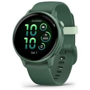 Ceas activity outdoor tracker Garmin vivoactive 6, GPS, 42mm, ecran AMOLED 1.2inch, curea silicon, Bluetooth, Wi-Fi, ANT+, Verde imagine
