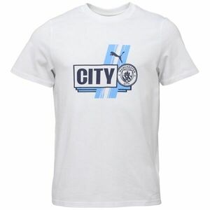 Puma MANCHESTER CITY FC FTBLCULTURE TEE Tricou pentru bărbați, alb, mărime imagine