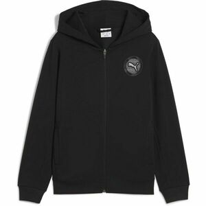 Puma ACTIVE SPORTS GRAPHIC FULL-ZIP HOODIE TR B Hanorac băieți, negru, mărime imagine