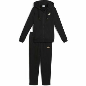 Puma METALIC HOODED SWEAT SUIT FL Trening femei, negru, mărime imagine