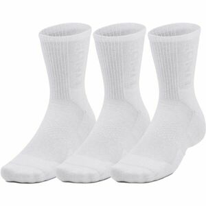 Under Armour 3-MAKER MID-CREW 3PK Șosete unisex, alb, mărime imagine