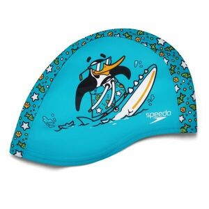 Speedo PRINTED POLYESTER CAP IU Cască de înot, turcoaz, mărime imagine