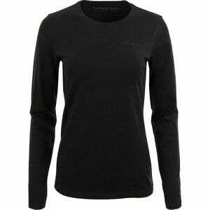 ALPINE PRO MEREA Tricou cu mânecă lungă pentru femei, negru, mărime imagine