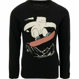 ALPINE PRO CREWO Tricou copii, negru, mărime 152-158 imagine