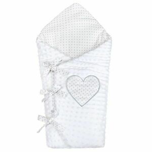 NEW BABY SWADDLING BLANKET Păturică de înfășat, alb, mărime imagine