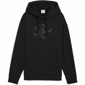 Puma ESSENTIALS SCRIPT COMFORT HOODIE FL Hanorac damă, negru, mărime imagine