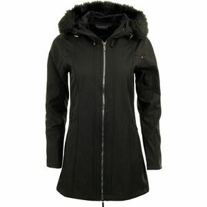 ALPINE PRO CRADA Geacă lungă softshell pentru femei, negru, mărime imagine