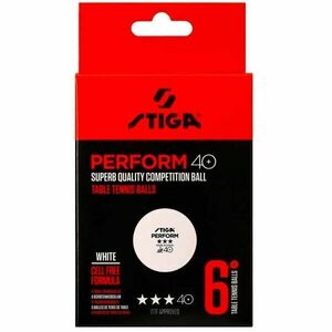 Stiga PERFORM 6-PACK Mingi de ping pong, alb, mărime imagine