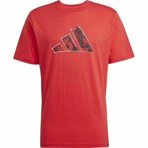 adidas M PHOTO TEE 2 Tricou de bărbați, roșu, mărime imagine