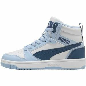 Puma REBOUND V6 MID JR Încălțăminte pe gleznă pentru copii, alb, mărime 37.5 imagine