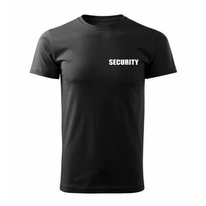 Tricou DRAGOWA cu inscripția SECURITY, negru, imagine