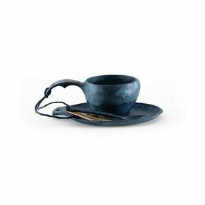 Set de tacâmuri pentru căni cu lingură și farfurie Kupilka, 210 ml, albastru imagine