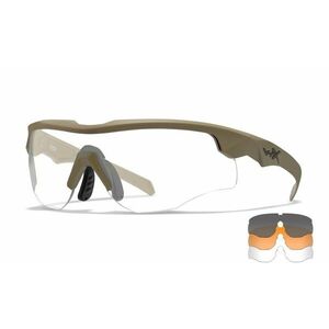 Ochelari tactici WILEY X Rogue comm - gri + lentila transpara / rama nisip imagine