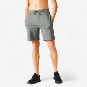Pantalon scurt 500 Fitness Essentials Kaki Bărbaţi imagine