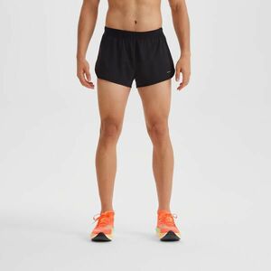 Șort alergare KIPRUN Run 500 Confort Split Negru Bărbați imagine
