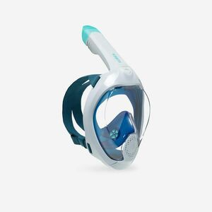 Mască Snorkeling pentru suprafață Easybreath + cu valvă acustică >10ani-Albastru imagine