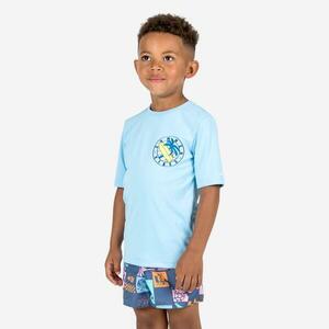 Tricou anti-UV surf 100 Albastru deschis Copii imagine