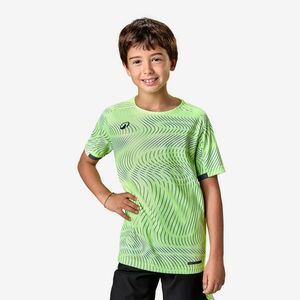 Tricou fotbal Viralto Wave Galben Fluo-Gri-Negru Copii imagine