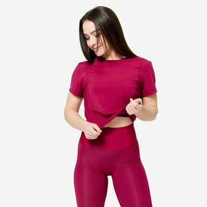 Tricou extensibil și respirant de fitness Roz Damă imagine