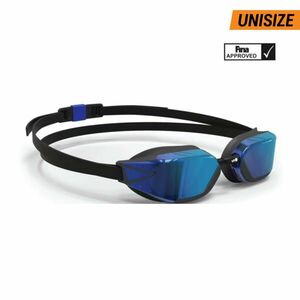 Ochelari înot Lentile tip oglindă Mărime universală Bfast Negru-Albastru cobalt imagine