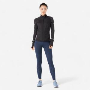 Bluză de trening Kiprun Warm Negru Damă imagine
