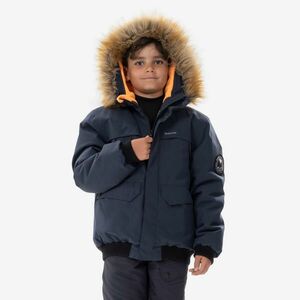 Geacă impermeabilă și călduroasă Drumeție NH500 Albastru Copii 7-15 ani imagine
