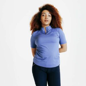 Tricou polo Echitație HERITAGE Albastru cometă Damă imagine