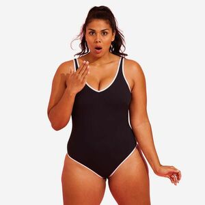 Costum de baie întreg Aquagym Ines Negru Damă imagine