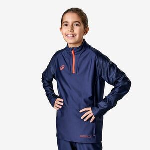 Bluză cu fermoar scurt Fotbal Viralto Bleumarin-Roșu Copii imagine