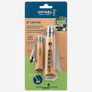 Kit de Camping Opinel cu cuțit n°10, curățător și tirbușon imagine